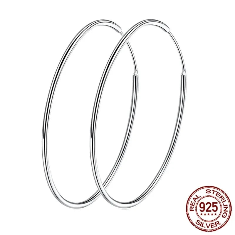 Silver Hoop Earrings