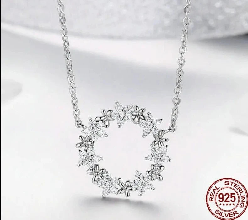 Silver Zircon Jewelry Set