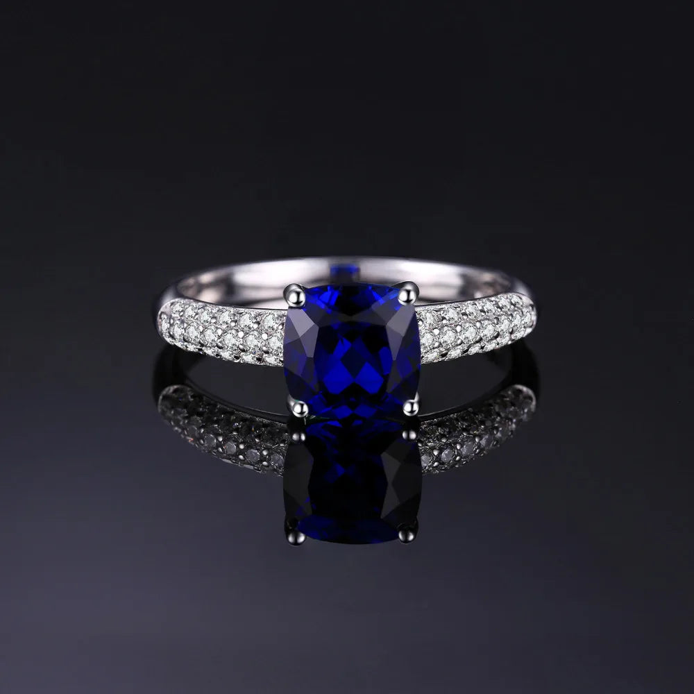 Blue Sapphire Silver Ring