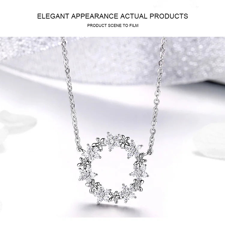 Silver Zircon Jewelry Set