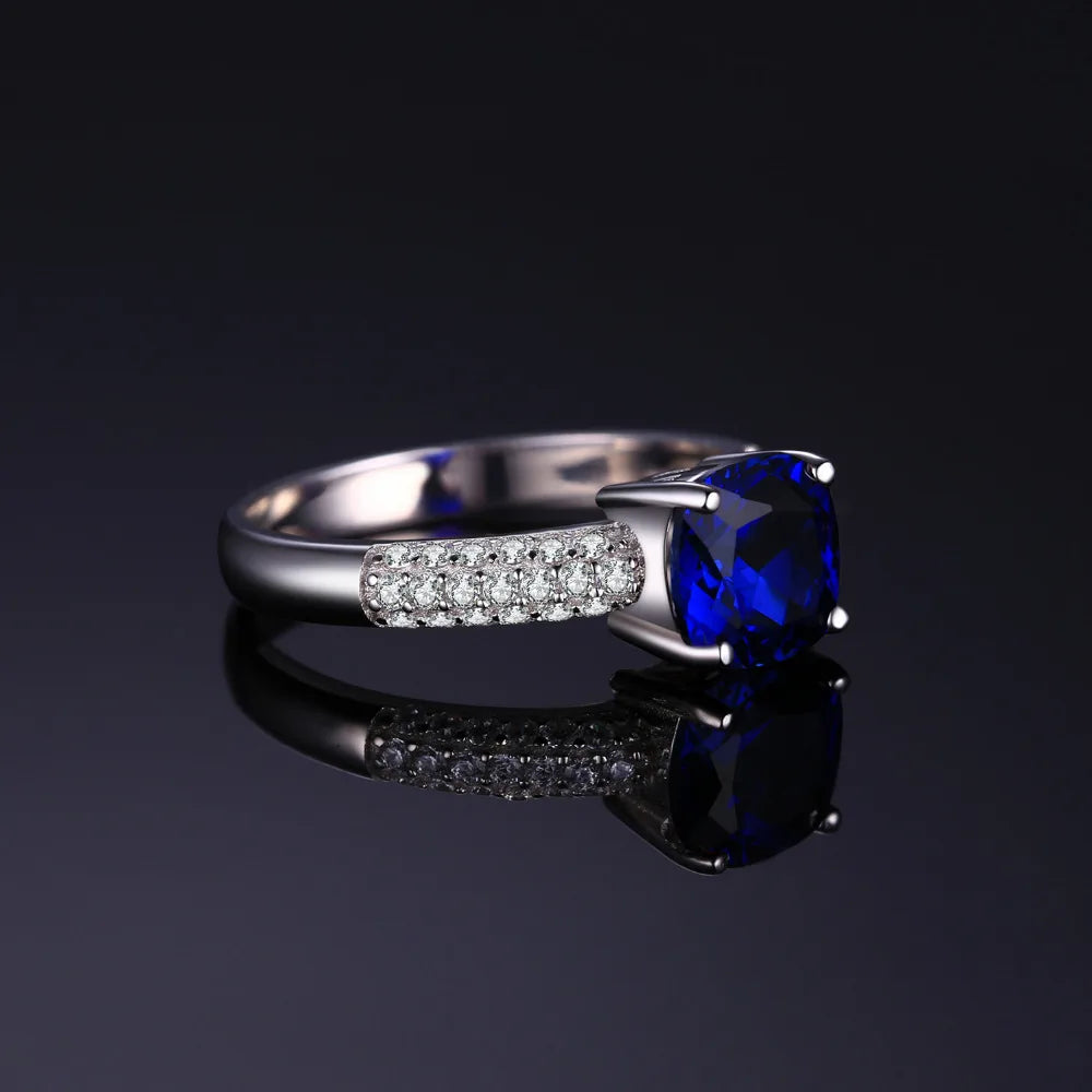 Blue Sapphire Silver Ring