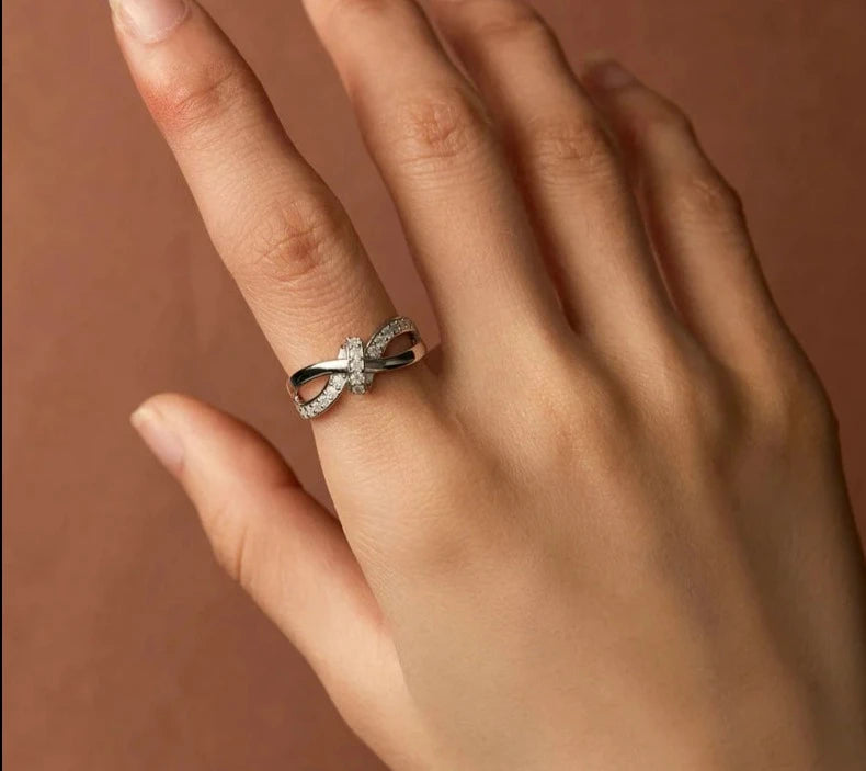 Silver Double Layer Ring