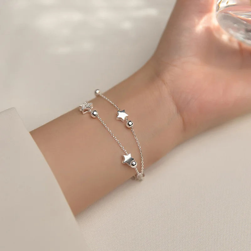 Silver Star Bracelet