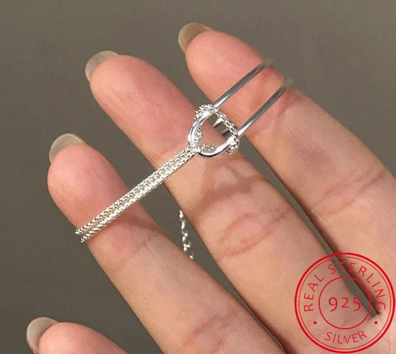 Silver Double Layer Chain Bracelet