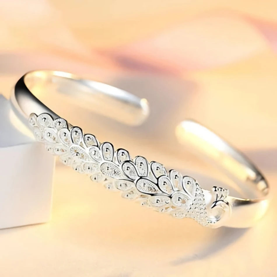 silver elegant bracelet Bangles