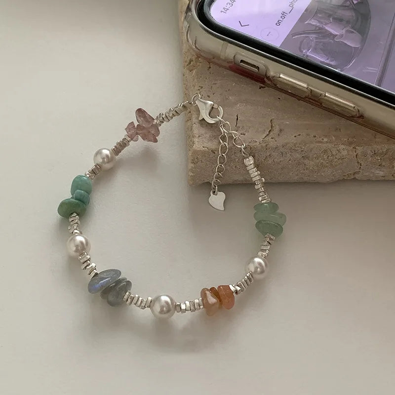 Silver Pearl Handmade Bracelet