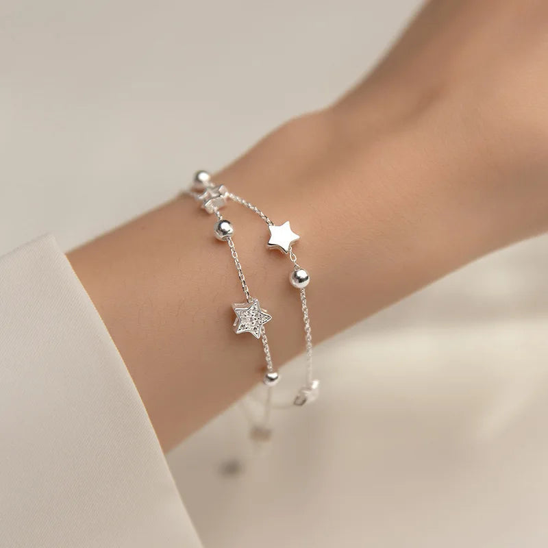 Silver Star Bracelet