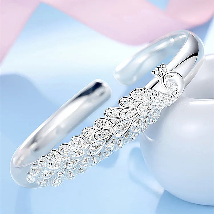 silver elegant bracelet Bangles