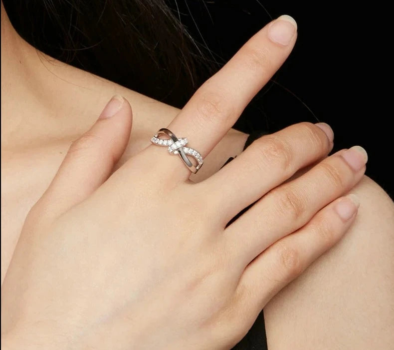 Silver Double Layer Ring